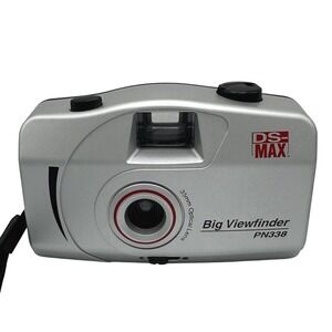 DS-MAX Big Viewfinder PN338 35mm Film Camera Silver Black Point and Shoot